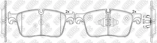 Brake Pad Set, disc brake (PN0724)