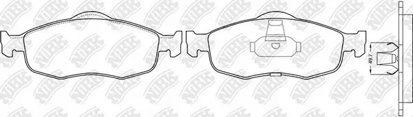 Brake Pad Set, disc brake (PN0277)