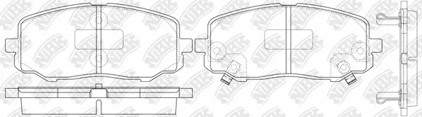 Brake Pad Set, disc brake (PN0448)