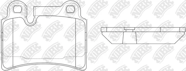 Brake Pad Set, disc brake (PN0541)