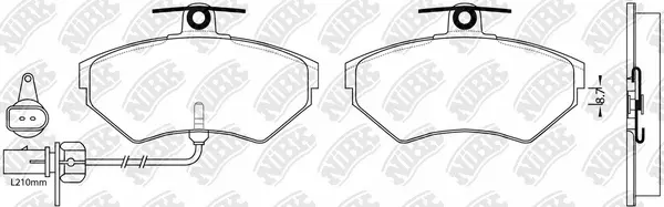 Brake Pad Set, disc brake (PN0023W)