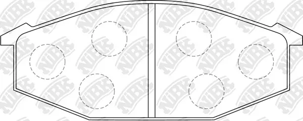 Brake Pad Set, disc brake (PN1052)