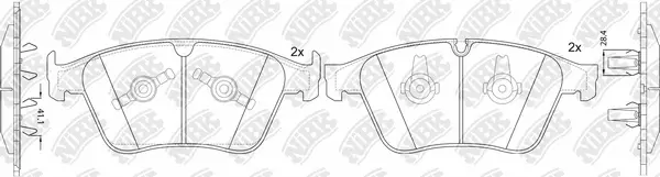 Brake Pad Set, disc brake (PN31014)