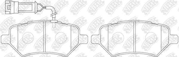 Brake Pad Set, disc brake (PN0838W)