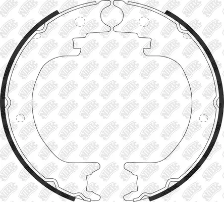 Brake Shoe Set, parking brake (FN0649)