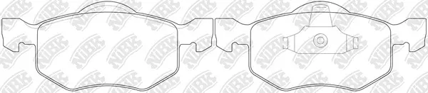 Brake Pad Set, disc brake (PN5805)