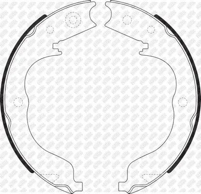 Brake Shoe Set, parking brake (FN0625)