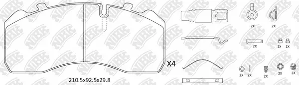 Brake Pad Set, disc brake (PN0909)