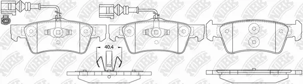 Brake Pad Set, disc brake (PN0611W)