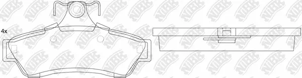Brake Pad Set, disc brake (PN0825)