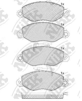Brake Pad Set, disc brake (PN0836)