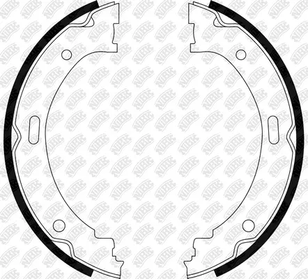 Brake Shoe Set, parking brake (FN0639)