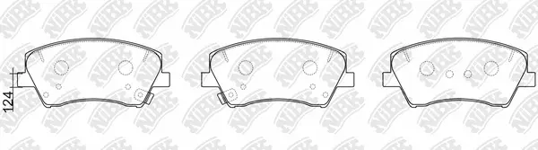 Brake Pad Set, disc brake (PN0772)