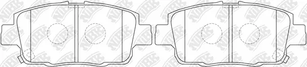 Brake Pad Set, disc brake (PN1540)