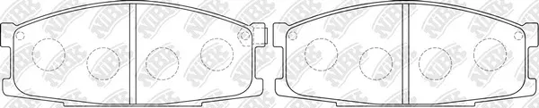 Brake Pad Set, disc brake (PN3175)