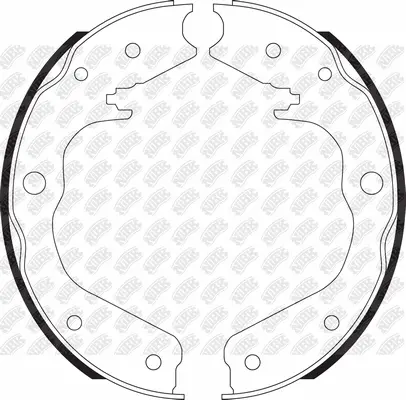Brake Shoe Set, parking brake (FN83001)