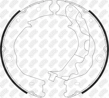 Brake Shoe Set, parking brake (FN0689)