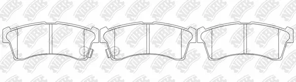 Brake Pad Set, disc brake (PN8815)
