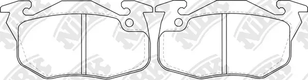 Brake Pad Set, disc brake (PN0240)