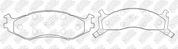 Brake Pad Set, disc brake (PN0727)