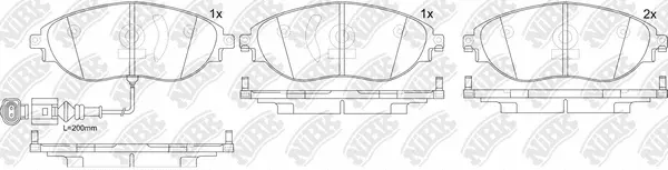 Brake Pad Set, disc brake (PN0559W)