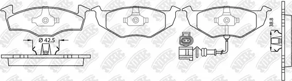 Brake Pad Set, disc brake (PN0113W)