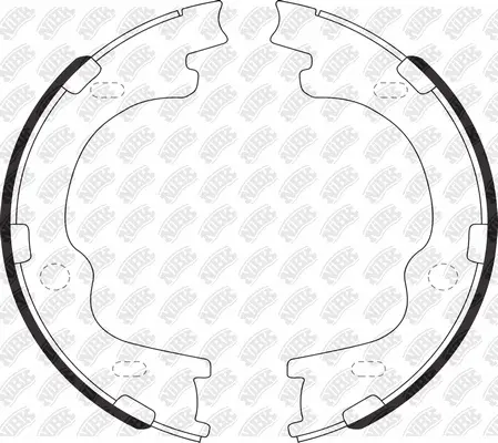 Brake Shoe Set, parking brake