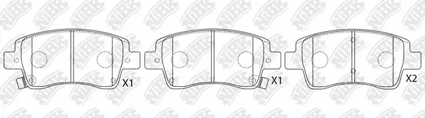 Brake Pad Set, disc brake (PN1853)