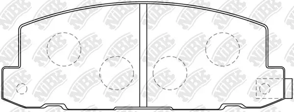 Brake Pad Set, disc brake (PN4156)