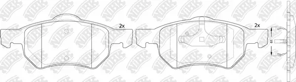 Brake Pad Set, disc brake (PN0835)
