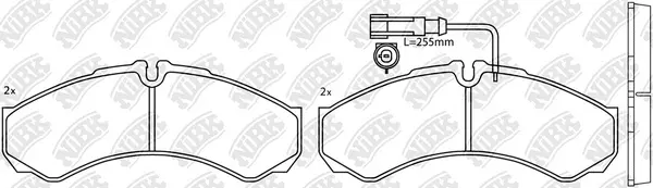 Brake Pad Set, disc brake (PN0073W)