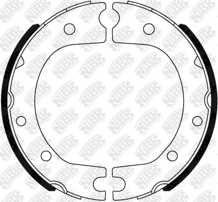 Brake Shoe Set, parking brake (FN0019)