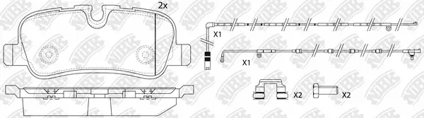 Brake Pad Set, disc brake (PN0485W)