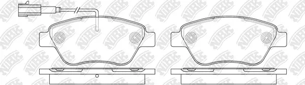 Brake Pad Set, disc brake (PN0211W)