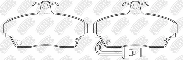 Brake Pad Set, disc brake (PN0041W)
