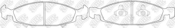 Brake Pad Set, disc brake (PN0208)