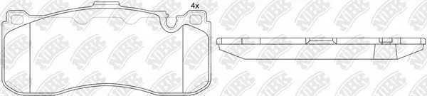 Brake Pad Set, disc brake (PN0568)