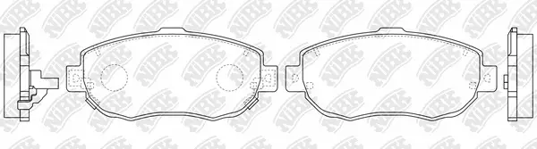 Brake Pad Set, disc brake (PN1324C)