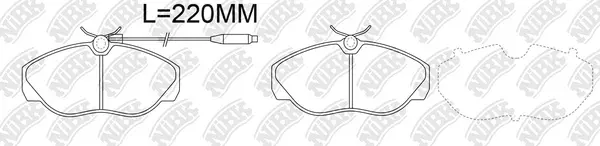 Brake Pad Set, disc brake (PN0290W)