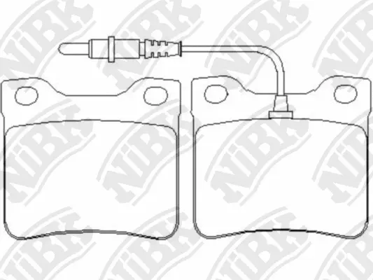 Brake Pad Set, disc brake (PN0265W)