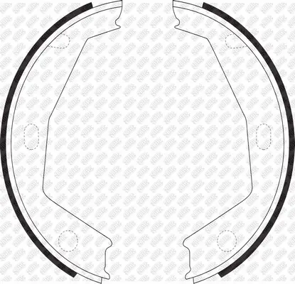 Brake Shoe Set, parking brake (FN0611)