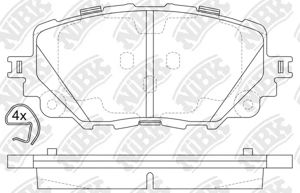 Brake Pad Set, disc brake (PN5817)