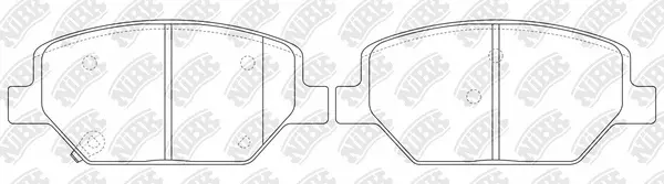 Brake Pad Set, disc brake (PN0694)
