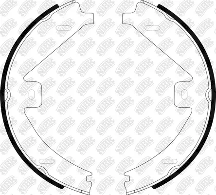 Brake Shoe Set, parking brake (FN0676)