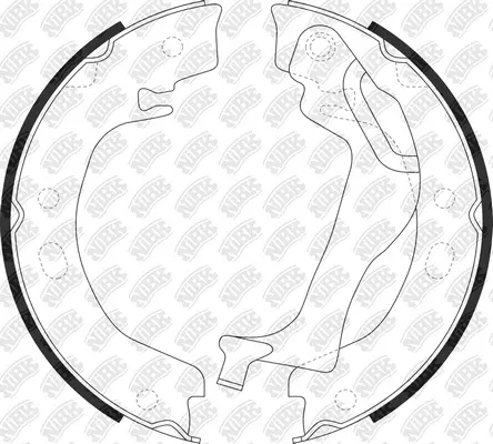Brake Shoe Set, parking brake (FN0648)