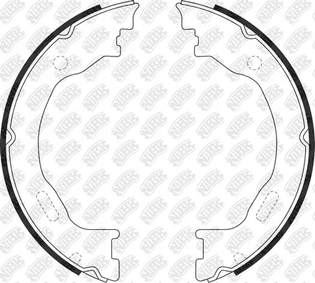 Brake Shoe Set, parking brake (FN0719)