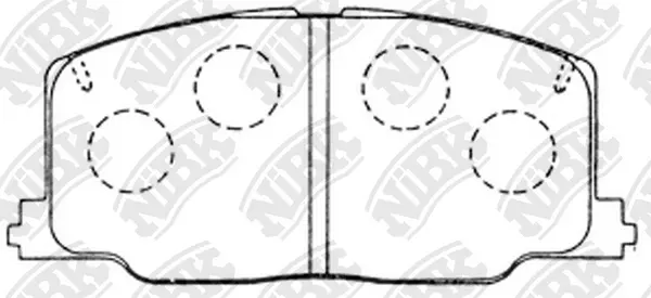 Brake Pad Set, disc brake (PN1281)