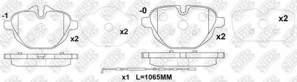 Brake Pad Set, disc brake (PN0546W)