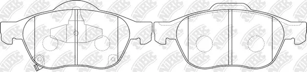 Brake Pad Set, disc brake (PN1236)