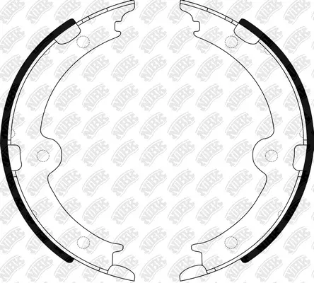 Brake Shoe Set, parking brake (FN0659)